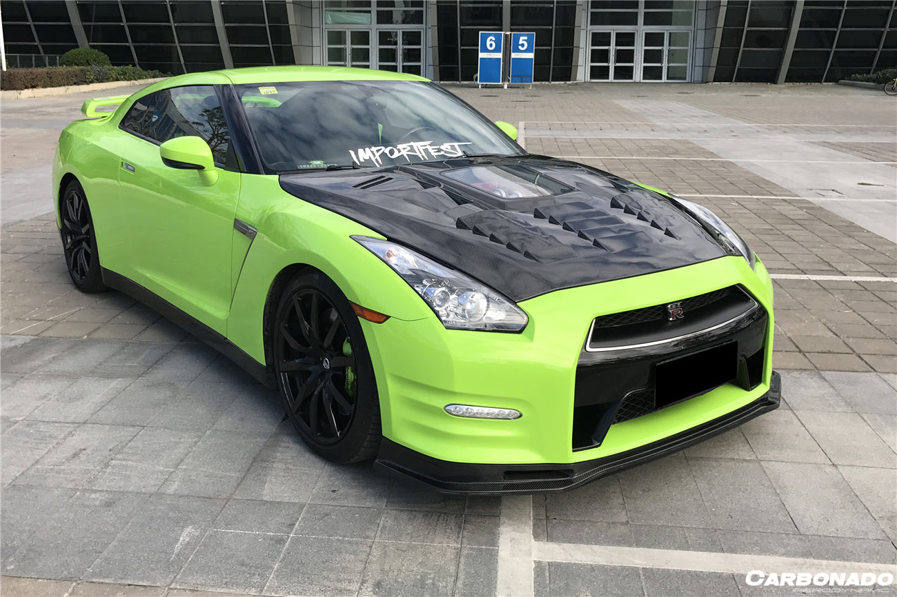 2012-2016 Nissan GTR R35 DBA NSM Style Part Carbon Fiber Front Lip - Carbonado
