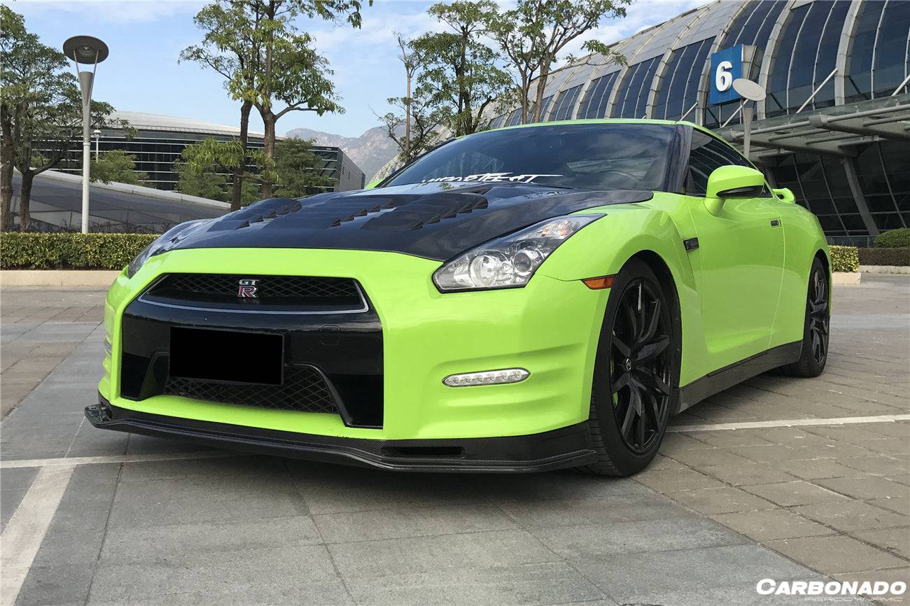 2012-2016 Nissan GTR R35 DBA NSM Style Part Carbon Fiber Front Lip - Carbonado