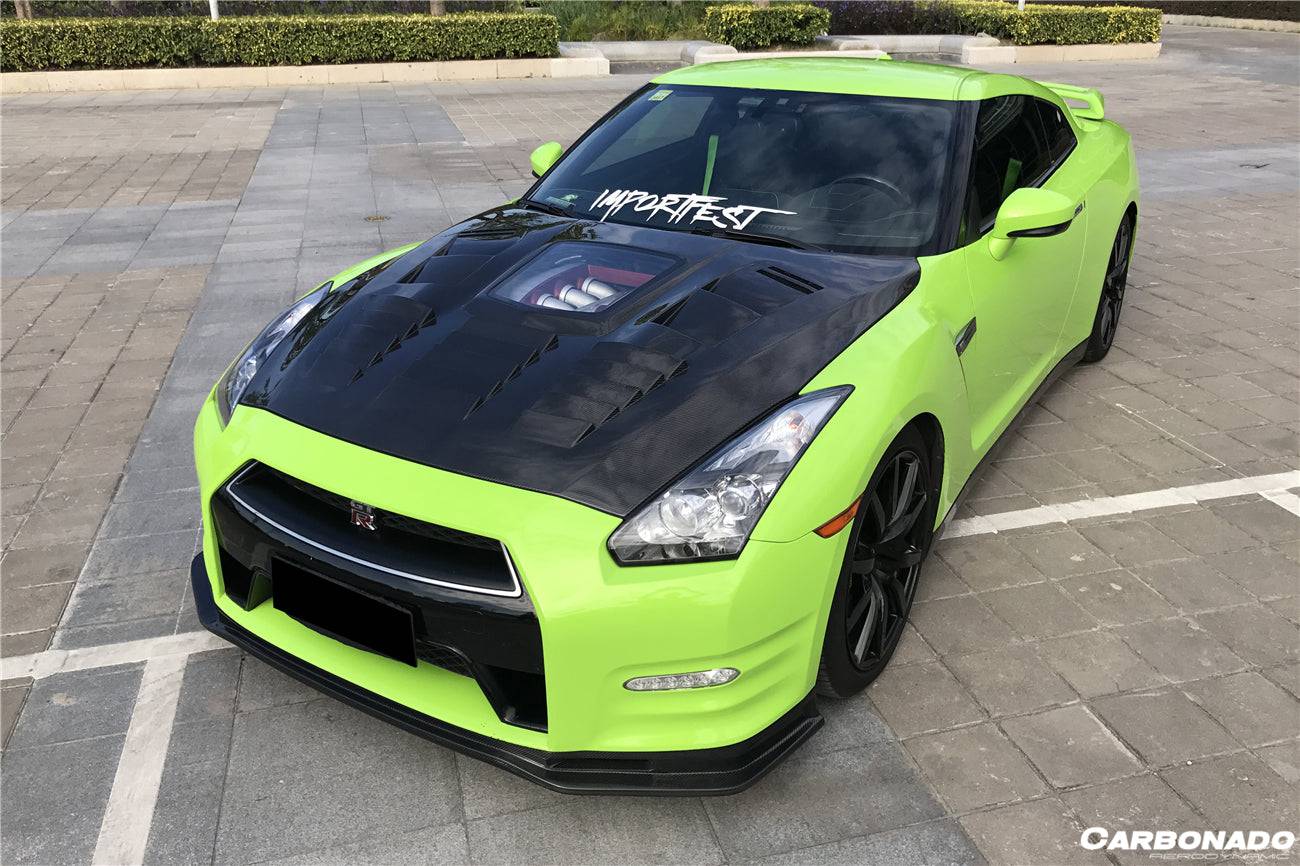 2012-2016 Nissan GTR R35 DBA NSM Style Part Carbon Fiber Front Lip - Carbonado