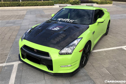2012-2016 Nissan GTR R35 DBA NSM Style Part Carbon Fiber Front Lip - Carbonado