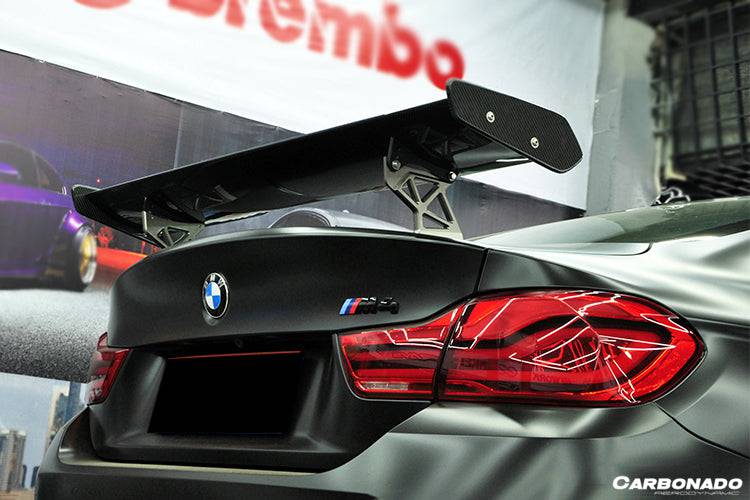 2014-2020 BMW M4 F82 GTS Style Carbon Fiber Trunk Spoiler - Carbonado Aero