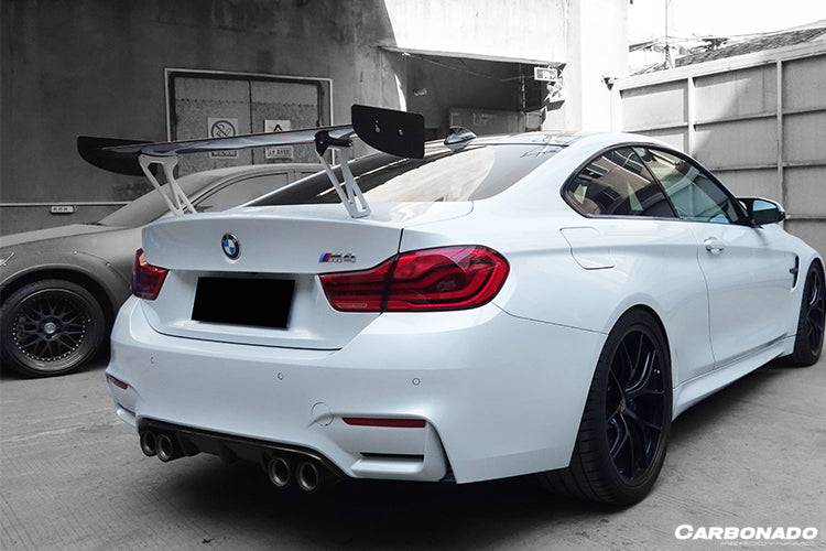 2014-2020 BMW M4 F82 F80 M3 GTS2 Style Carbon Fiber Trunk Spoiler - Carbonado Aero