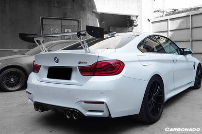 2014-2020 BMW M4 F82 F80 M3 GTS2 Style Carbon Fiber Trunk Spoiler - Carbonado Aero