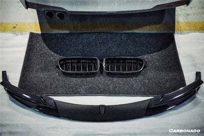 2013-2019 BMW 3 Series F30 F35 MP Style Carbon Fiber Front Lip (For M-Tech Only) - Carbonado Aero