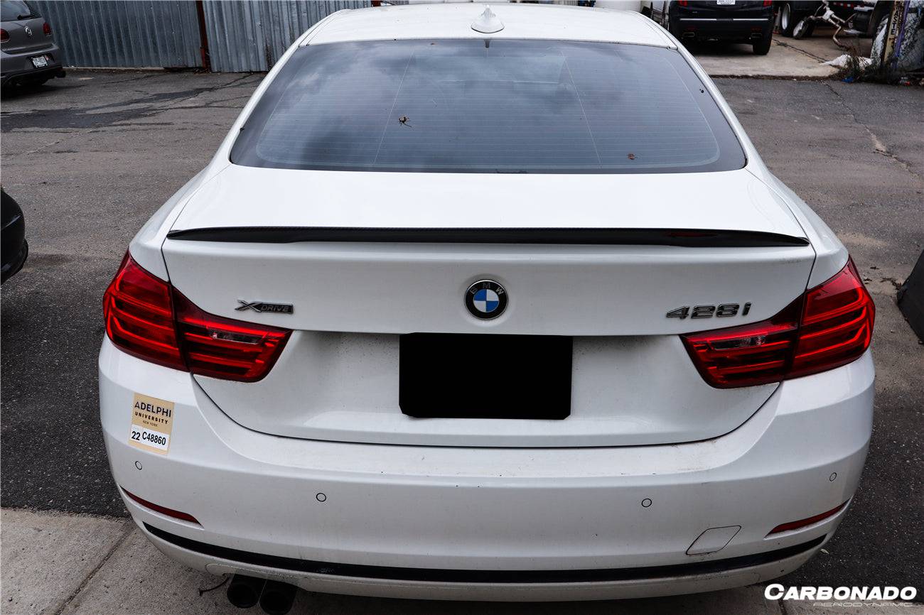 2013-2020 BMW 4 Series F32 MP Style Carbon Fiber Turnk Spoiler - Carbonado Aero