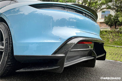 2019-2023 Porsche Taycan 4/4S/GTS/TURBO OD Style DRY Carbon Fiber Rear Diffuser - Carbonado Aero