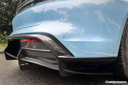 2019-2023 Porsche Taycan 4/4S/GTS/TURBO OD Style DRY Carbon Fiber Rear Diffuser - Carbonado Aero