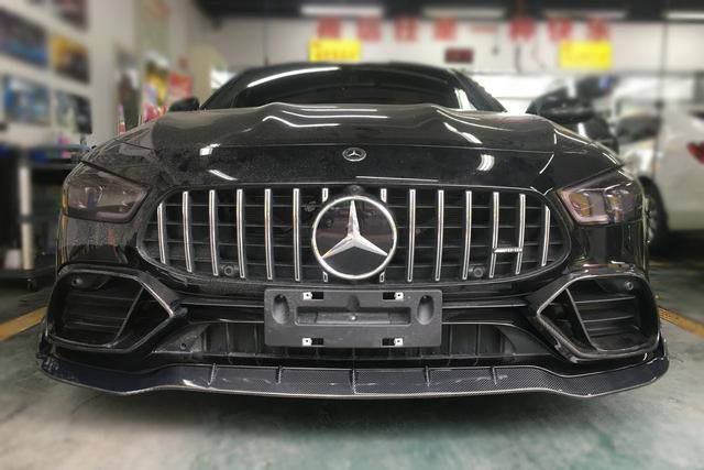 2019-2023 Mercedes Benz AMG GT63/S 4Door Coupe X290 BRS STYLE Carbon Fiber FRONT BUMPER Air Vents - Carbonado