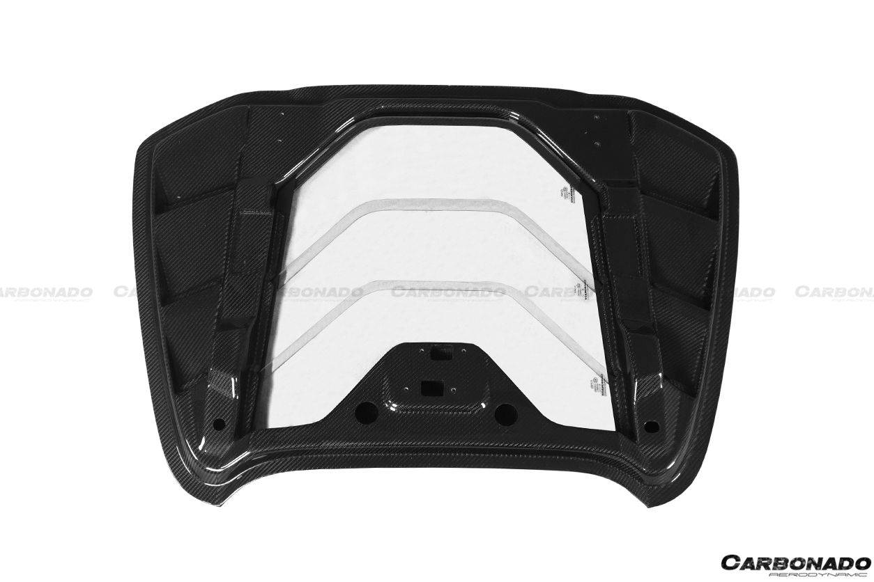 2015-2019 Ferrari 488 Spyder MSY Style Carbon Fiber Engine Hood - Carbonado Aero