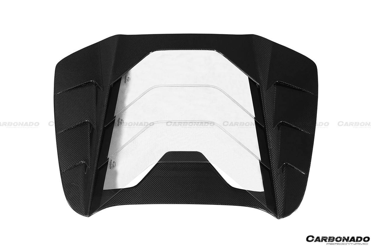 2015-2019 Ferrari 488 Spyder MSY Style Carbon Fiber Engine Hood - Carbonado
