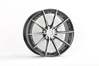 E169 Black Machined Face 19x8.5 ET35 5.114 - Square Set (4 Wheels)