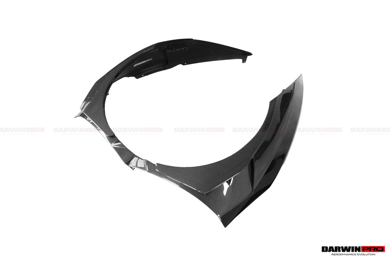 2015-2022 Lamborghini Huracan LP610 & LP580 & EVO BKSSII Style Front Wide Fender - DarwinPRO Aerodynamics