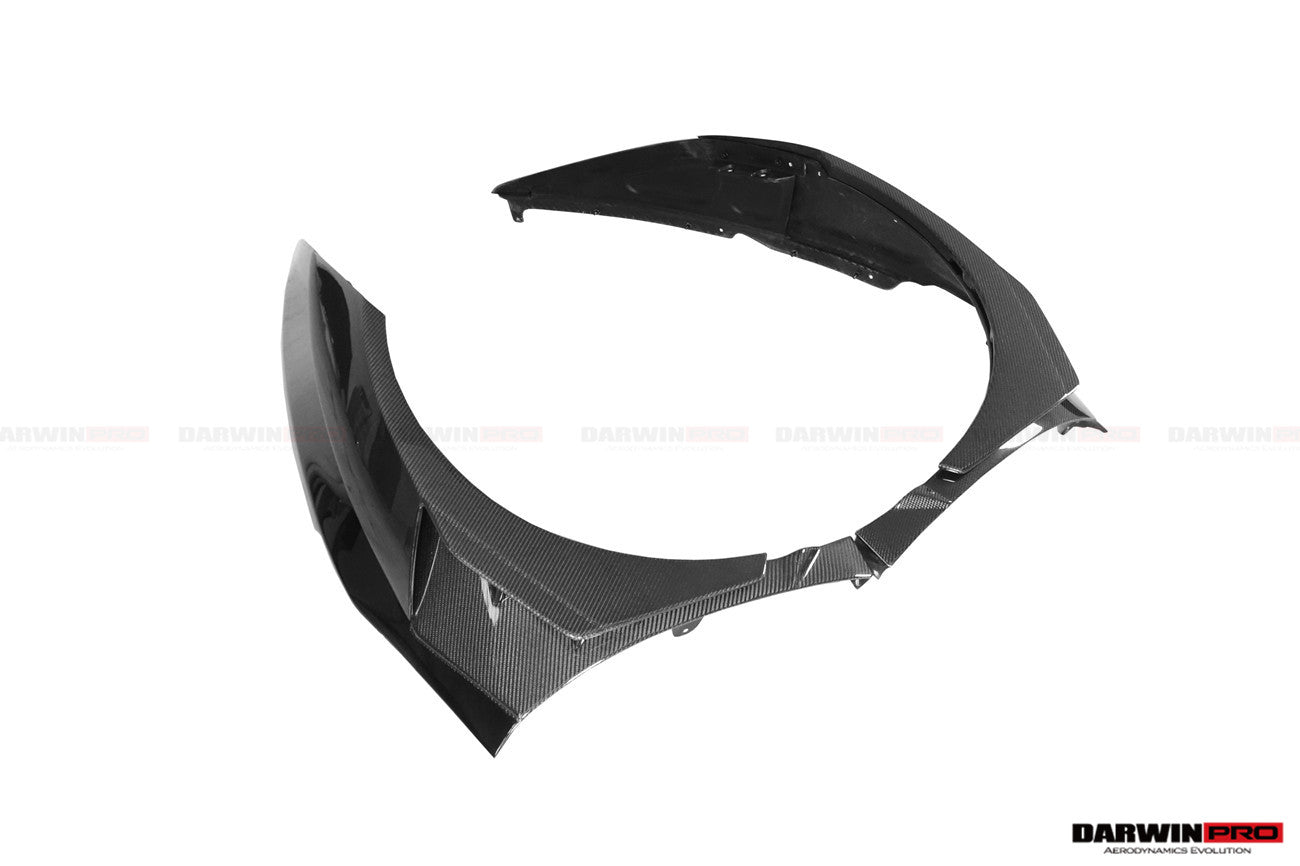 2015-2022 Lamborghini Huracan LP610 & LP580 & EVO BKSSII Style Front Wide Fender - DarwinPRO Aerodynamics
