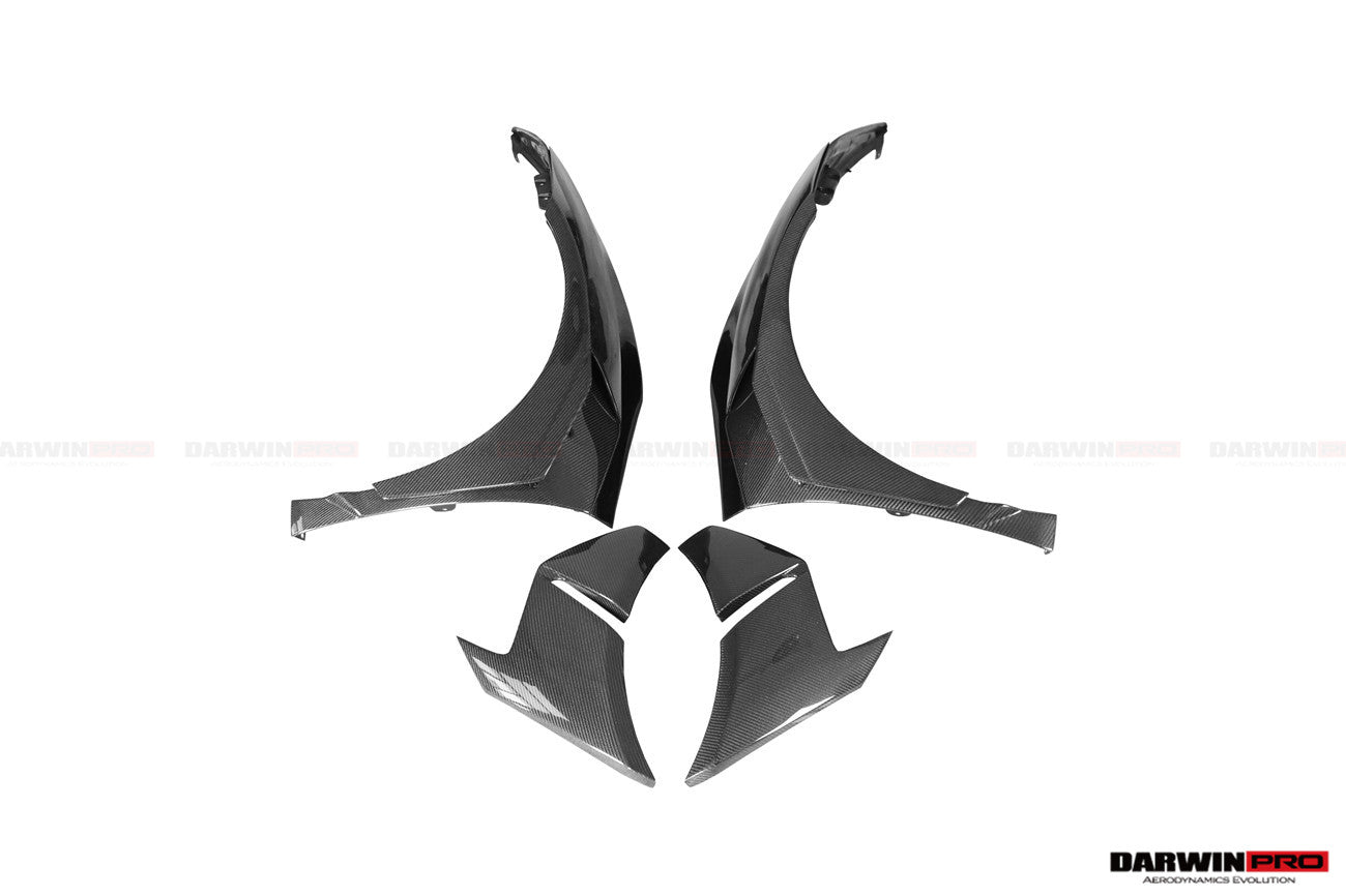 2015-2022 Lamborghini Huracan LP610 & LP580 & EVO BKSSII Style Front Wide Fender - DarwinPRO Aerodynamics