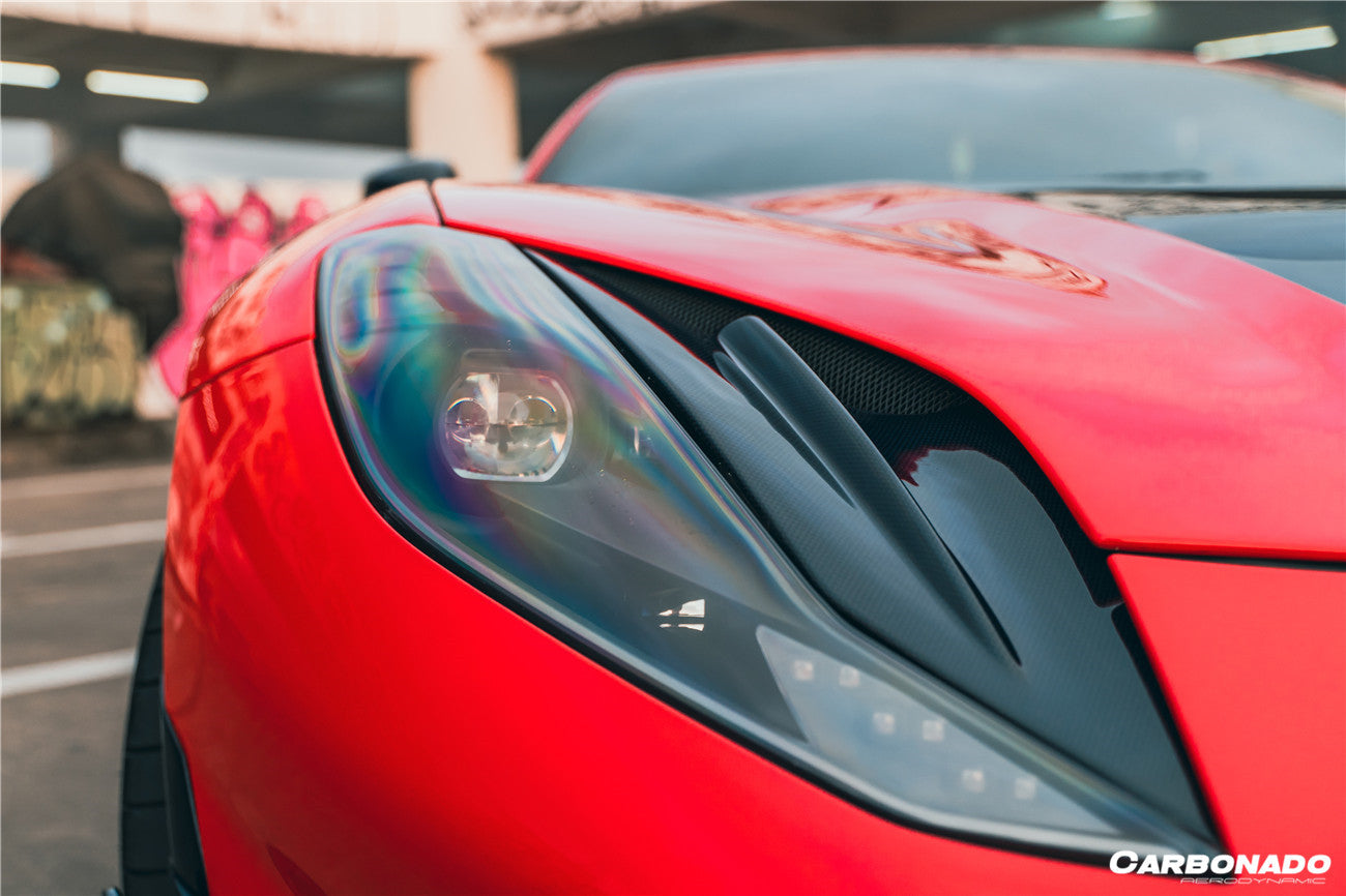 2018-UP Ferrari 812 Superfast /GTS MSY Style HeadLights Air Vents - Carbonado