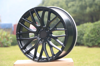 E008 Satin Black 19x9.5 ET35 5.120 - Square Set (4 Wheels)
