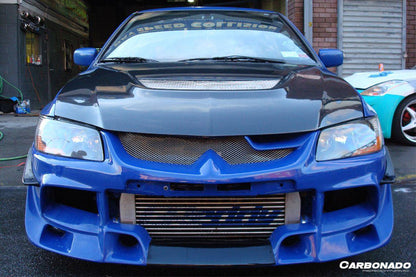 2003-2006 Mitsubishi Evo 7 & 8 & 9 OE Style Carbon Fiber Hood - Carbonado