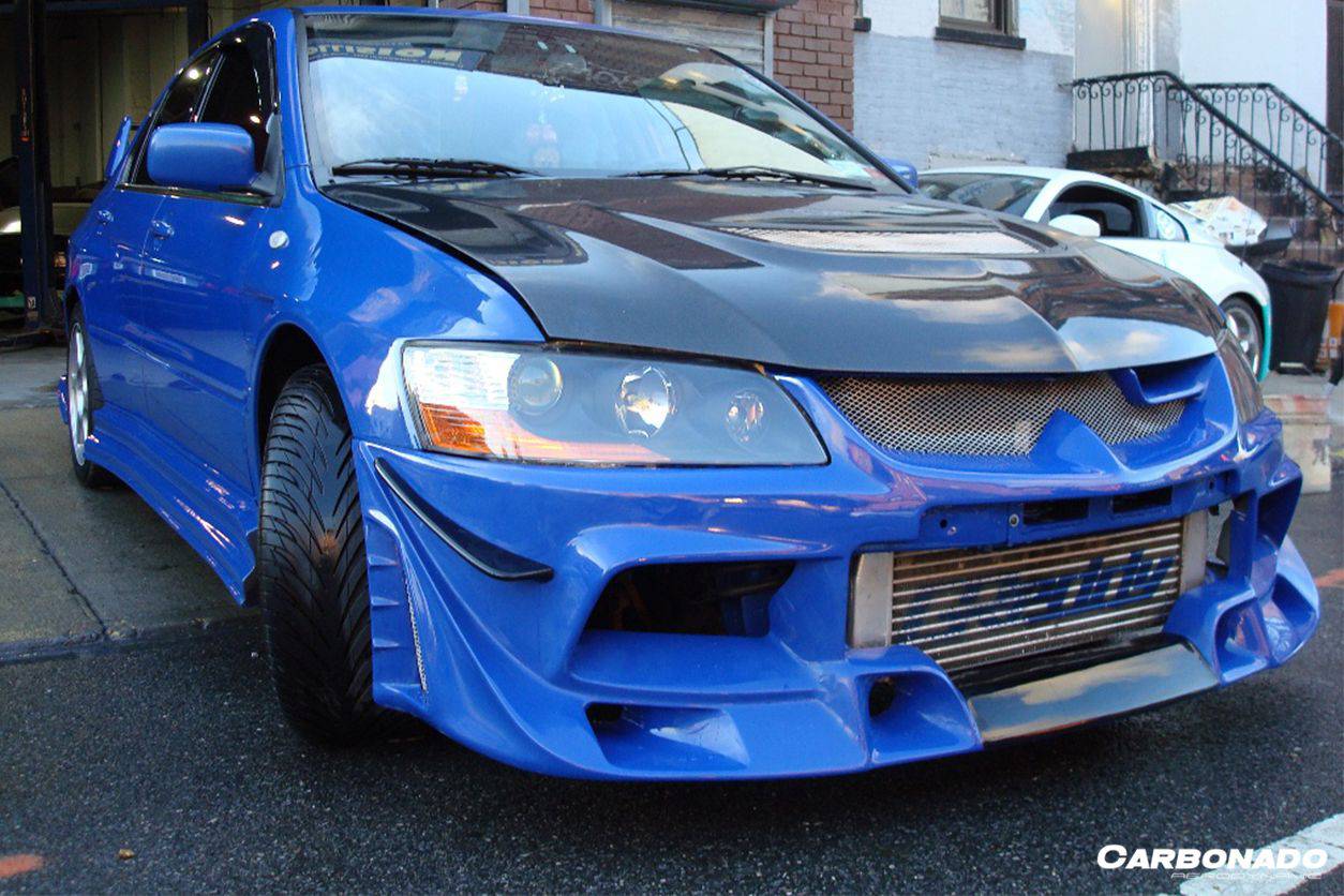 2003-2006 Mitsubishi Evo 7/8/9 OE Style Carbon Fiber Hood - Carbonado Aero
