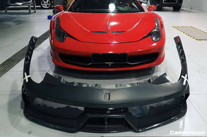 2010-2015 Ferrari 458 Coupe Spyder SP Style Front Bumper - Carbonado Aero