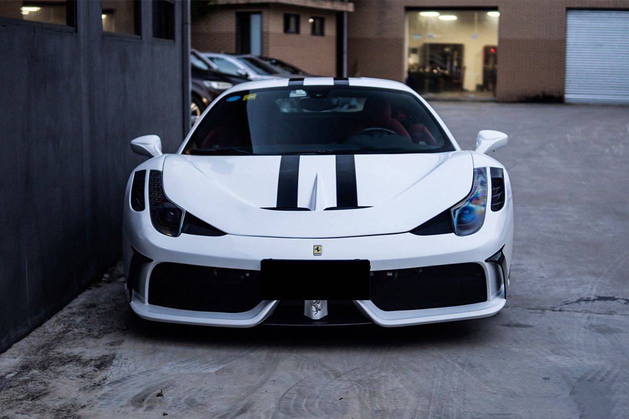 2010-2015 Ferrari 458 Coupe & Spider speciale Style Front Bumper - Carbonado