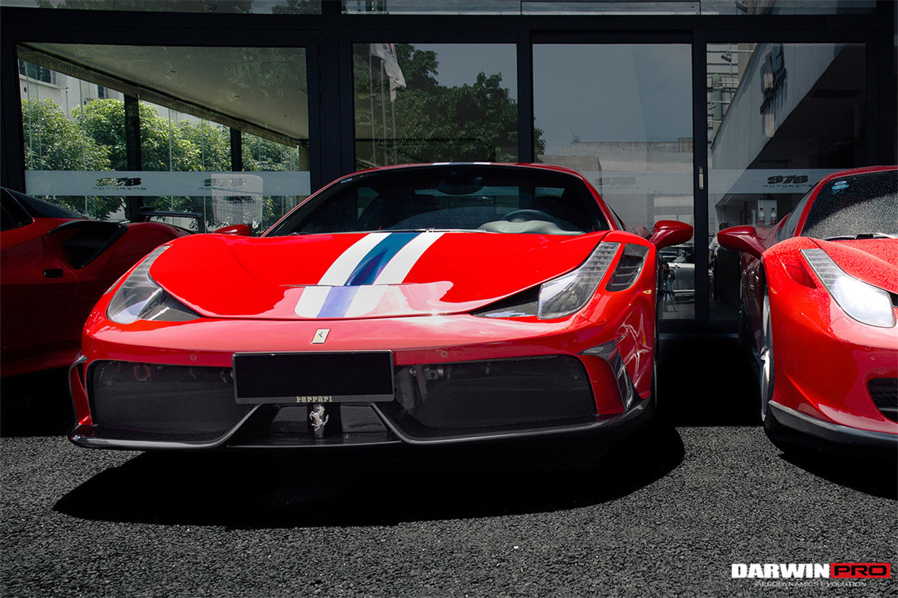 2010-2015 Ferrari 458 Coupe/Spyder Speciale Style Front Bumper - DarwinPRO Aerodynamics
