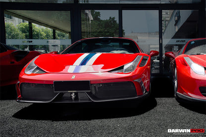 2010-2015 Ferrari 458 Coupe/Spyder Speciale Style Front Bumper - DarwinPRO Aerodynamics