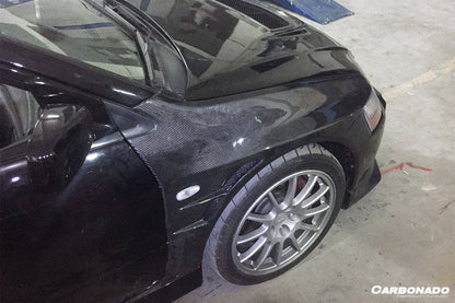 2003-2006 Mitsubishi Evo 7/8/9 D1 Style Carbon Fiber Fender - Carbonado Aero