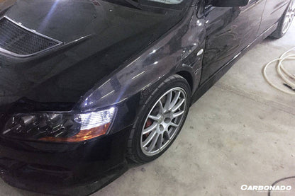 2003-2006 Mitsubishi Evo 7/8/9 D1 Style Carbon Fiber Fender - Carbonado Aero