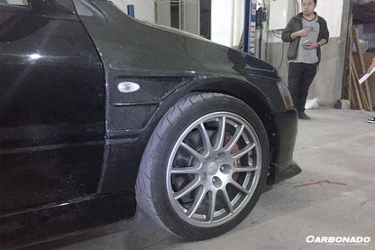 2003-2006 Mitsubishi Evo 7/8/9 D1 Style Carbon Fiber Fender - Carbonado