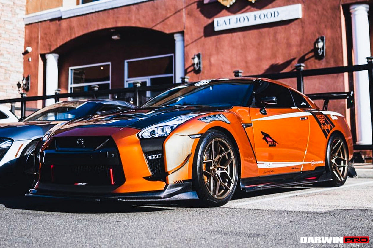 2017-2022 Nissan GTR R35 EBA BKSS Style Carbon Fiber Front Lip - DarwinPRO Aerodynamics