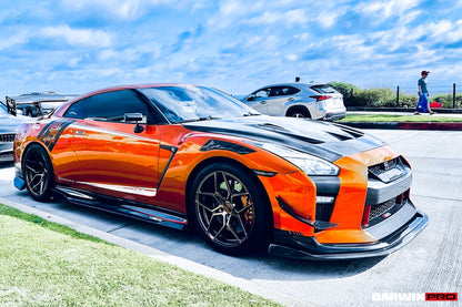 2017-2022 Nissan GTR R35 EBA BKSS Style Carbon Fiber Front Canards - DarwinPRO Aerodynamics