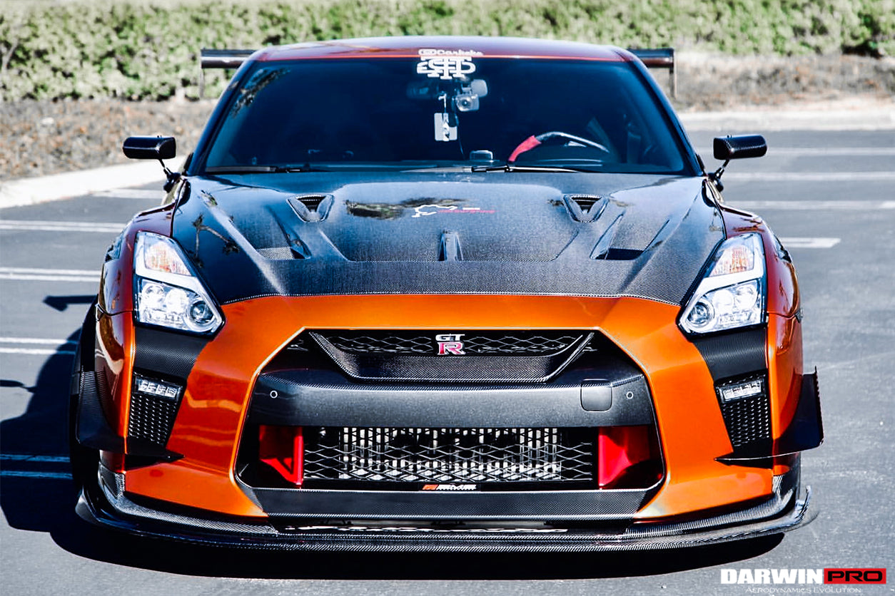 2008-2022 Nissan GTR R35 CBA/DBA/EBA BKSSII Style Carbon Fiber Hood - DarwinPRO Aerodynamics