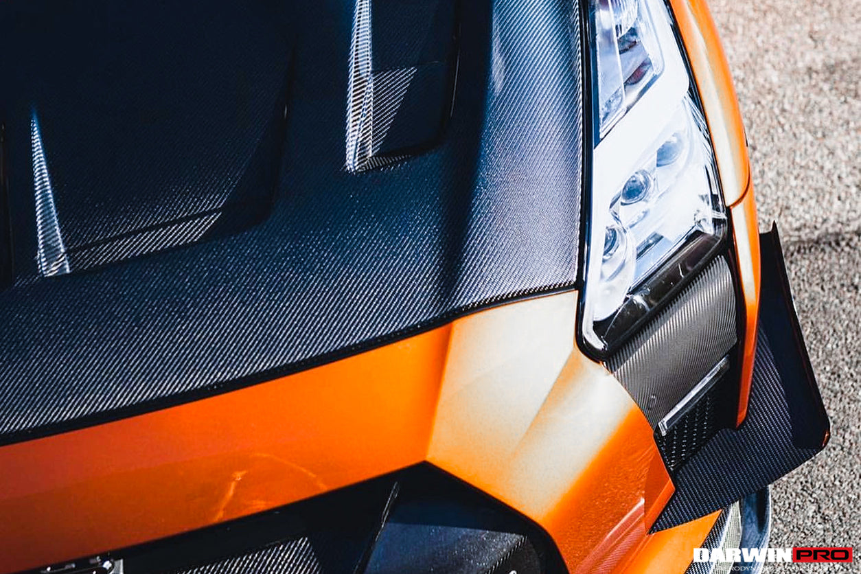 2008-2022 Nissan GTR R35 CBA/DBA/EBA BKSSII Style Carbon Fiber Hood - DarwinPRO Aerodynamics