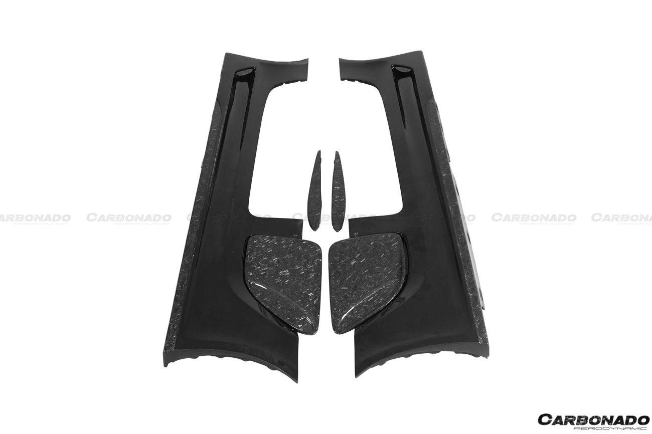 2010-2015 Mercedes Benz W197 SLS AMG BKSS Style Side Skirts & Fender - Carbonado Aero