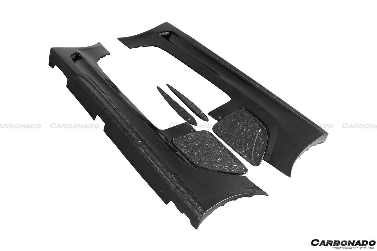 2010-2015 Mercedes Benz W197 SLS AMG BKSS Style Side Skirts & Fender - Carbonado Aero