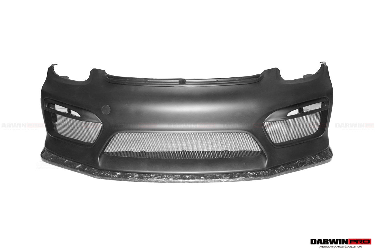 2012-2016 Porsche 981 Boxster/Cayman GT4 Style Front Bumper - DarwinPRO Aerodynamics