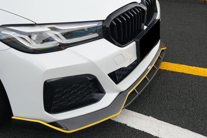 2020-2023 BMW 5 Series G30 G38 M-tech AD Style Dry Carbon Fiber Front Lip