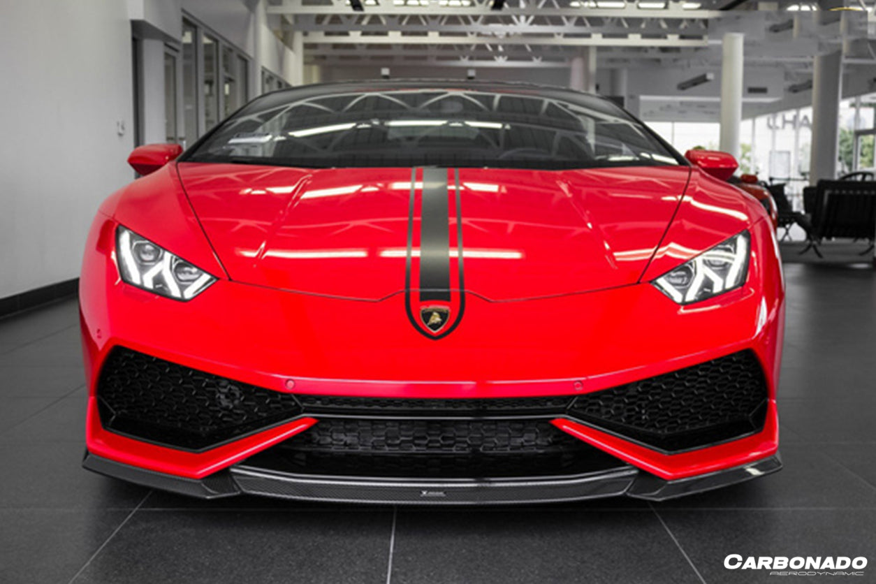 2015-2020 Lamborghini Huracan LP610 VRS Style Carbon Fiber Front Lip - Carbonado