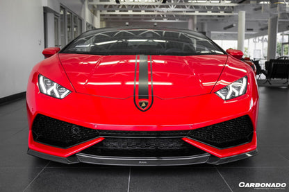 2015-2020 Lamborghini Huracan LP610 VRS Style Carbon Fiber Front Lip - Carbonado