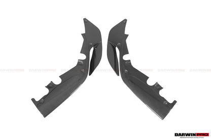2018-2022 Ferrari 488 Pista Carbon Fiber Front Bumper Side Splitter - DarwinPRO Aerodynamics