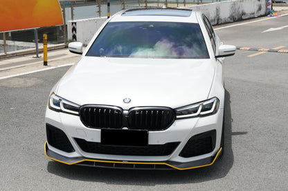 2020-2023 BMW 5 Series G30 G38 M-tech AD Style Dry Carbon Fiber Front Lip