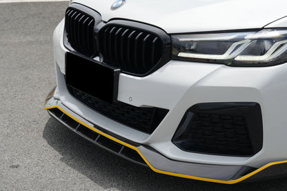 2020-2023 BMW 5 Series G30 G38 M-tech AD Style Dry Carbon Fiber Front Lip