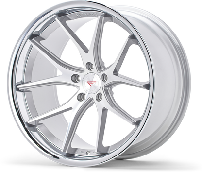 Ferrada FR2 Machine Silver / Chrome Lip wheel
