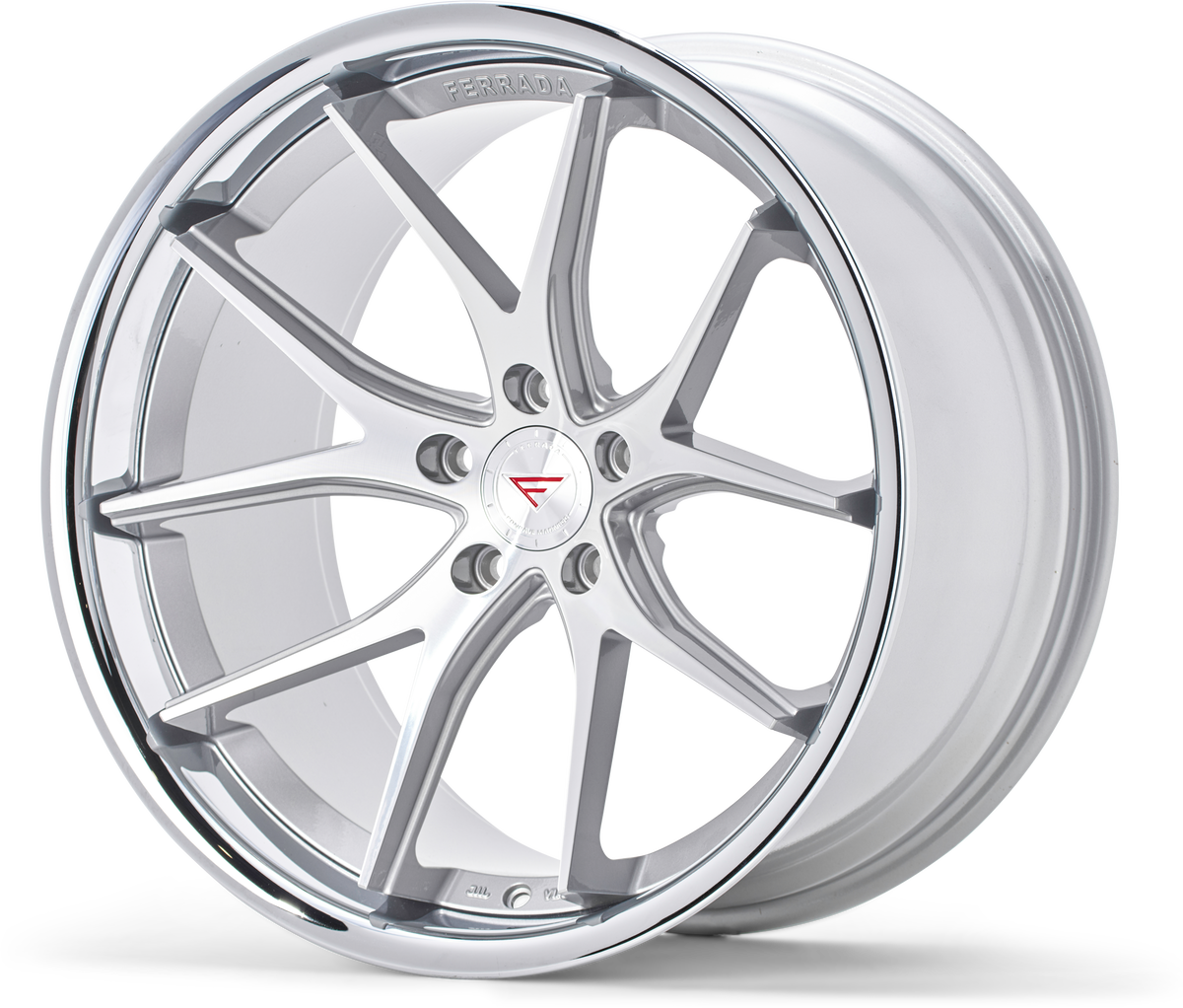 Ferrada FR2 Machine Silver / Chrome Lip wheel