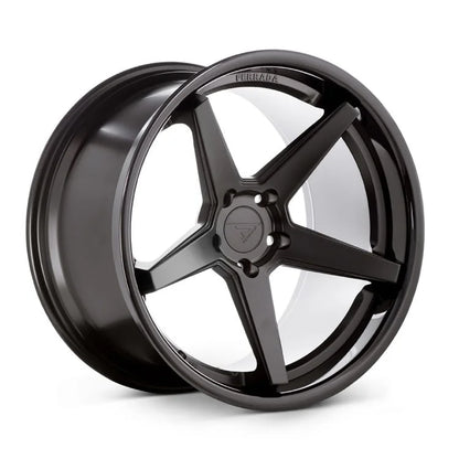 Ferrada FR3 Matte Black / Gloss Black Lip wheel