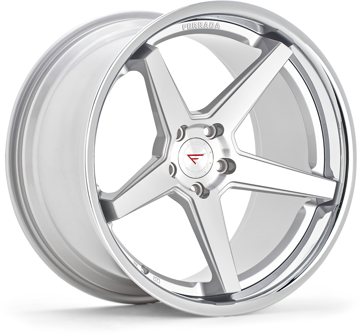 Ferrada FR3 Machine Silver / Chrome Lip wheel