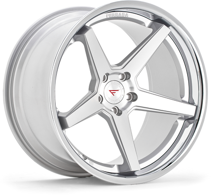 Ferrada FR3 Machine Silver / Chrome Lip wheel