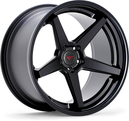 Ferrada FR3 Matte Black / Gloss Black Lip wheel