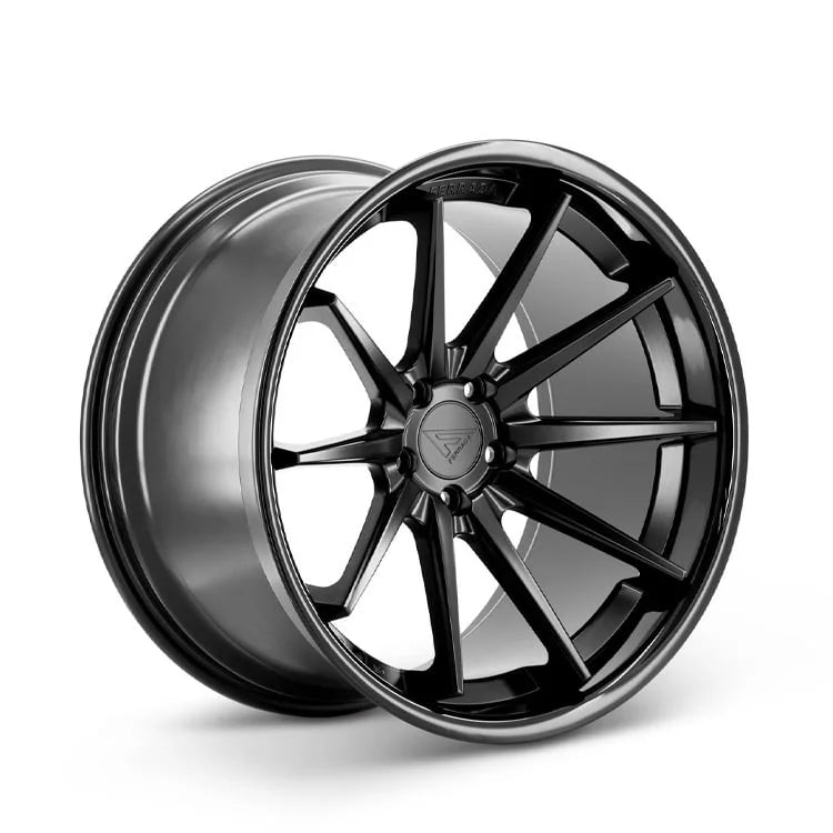 Ferrada FR4 Matte Black / Gloss Black Lip wheel