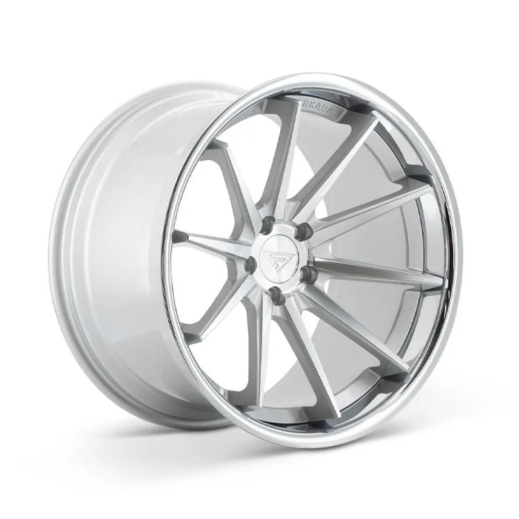 Ferrada FR4 Machine Silver / Chrome Lip wheel